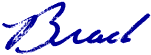 Brad's signature. (1K)