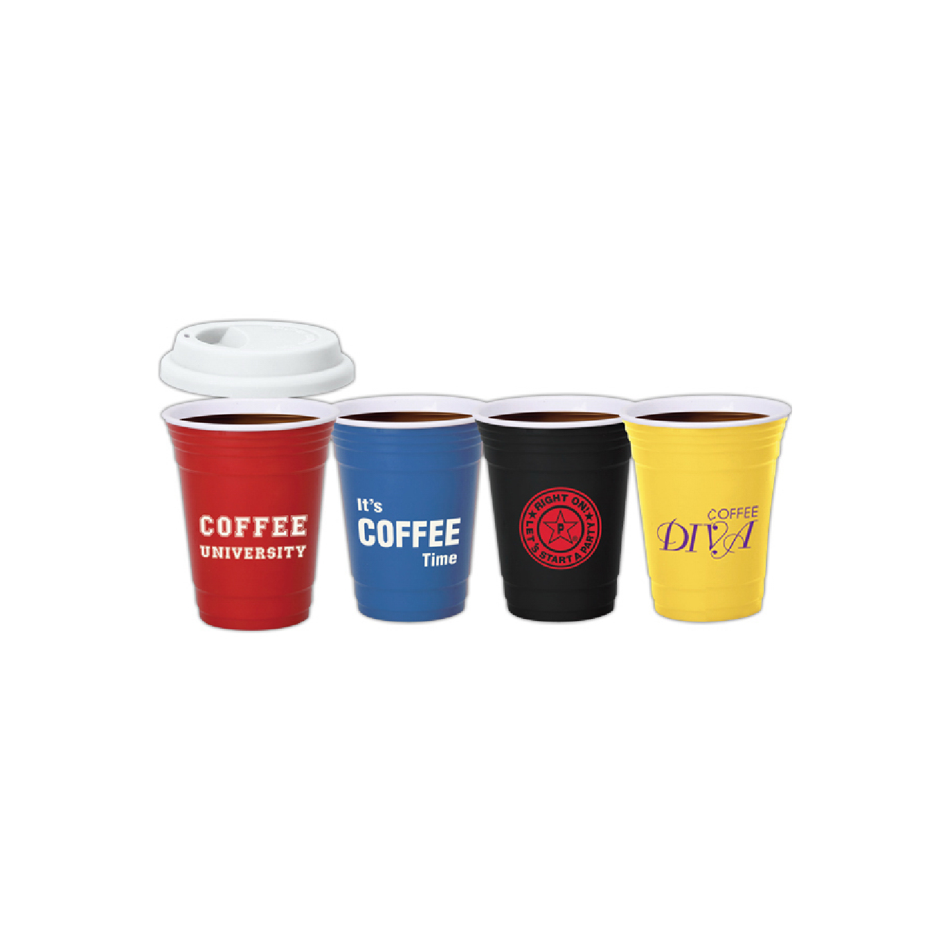 reusable ceramic coffee event cups