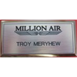 Brushed Silver Name Badge