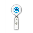 ROUND BADGE RETRACTABLE - WHITE