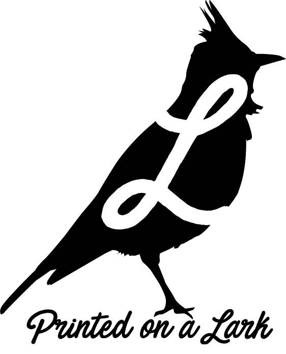Printed On A Lark's Logo