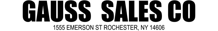 GAUSS SALES CO's Logo