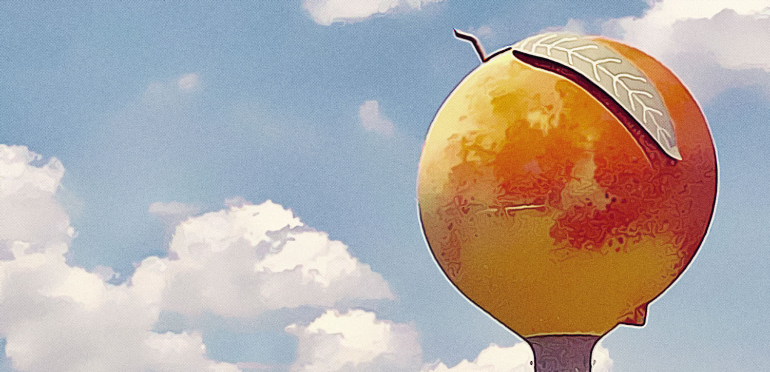 Peach tower