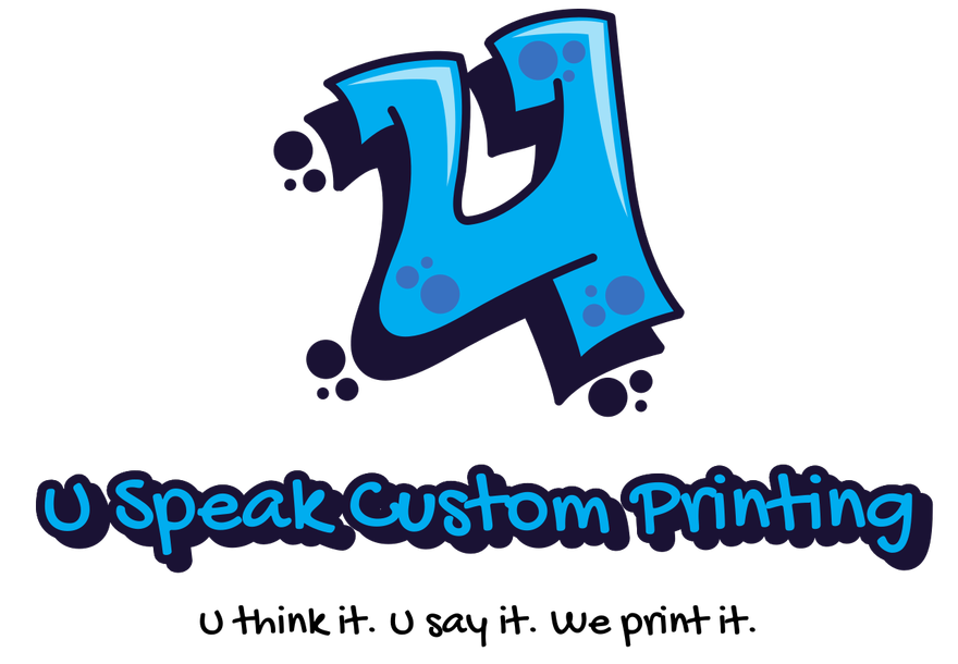 U Speak Custom Printing's Logo