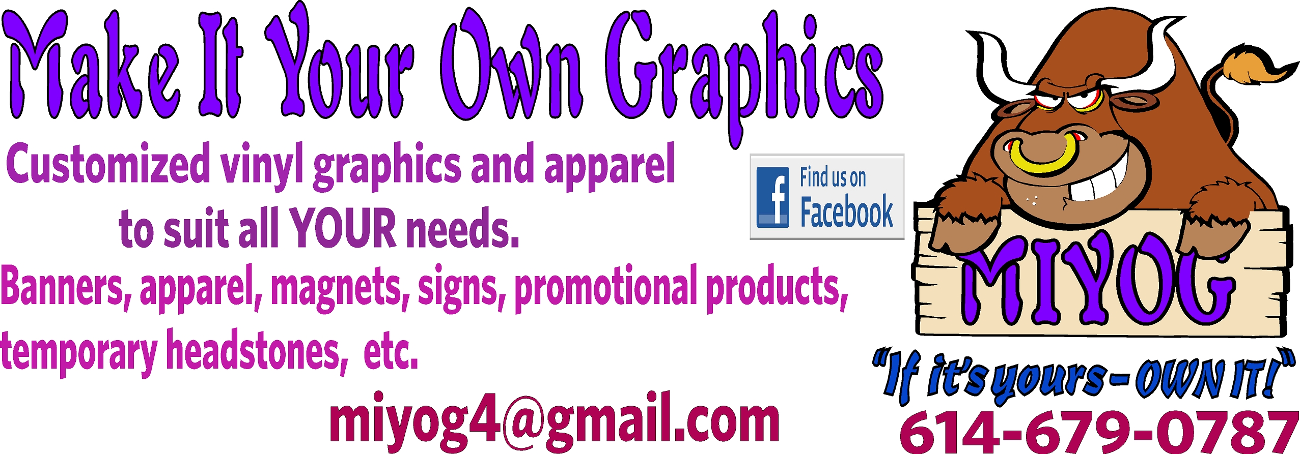 Make It Your Own Graphics (MIYOG)'s Logo