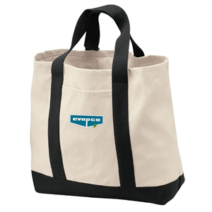 Port & Company® two-tone shopping tote