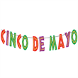Cinco de Mayo Glitter Letters