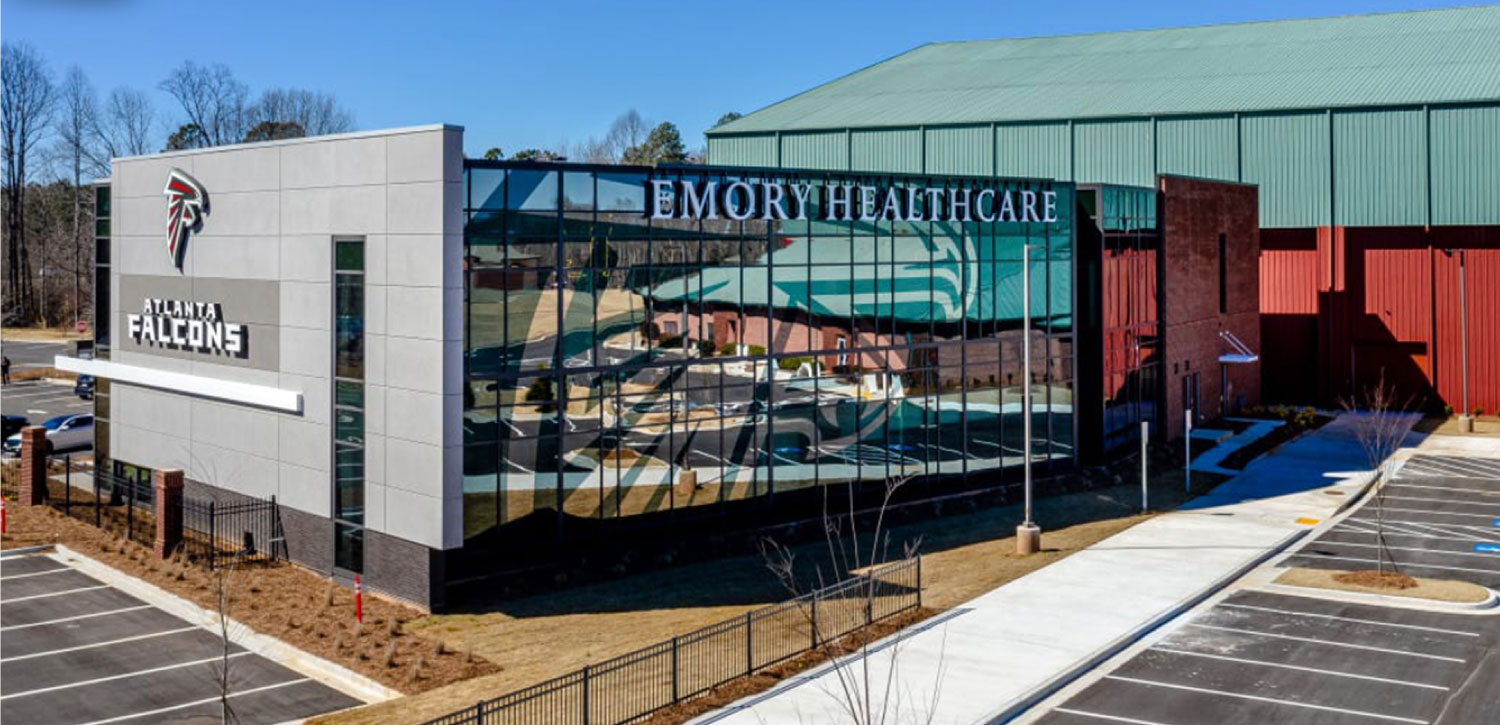 External View of Emory Orthopedics & Spine Center in Flowery Branch Georgia