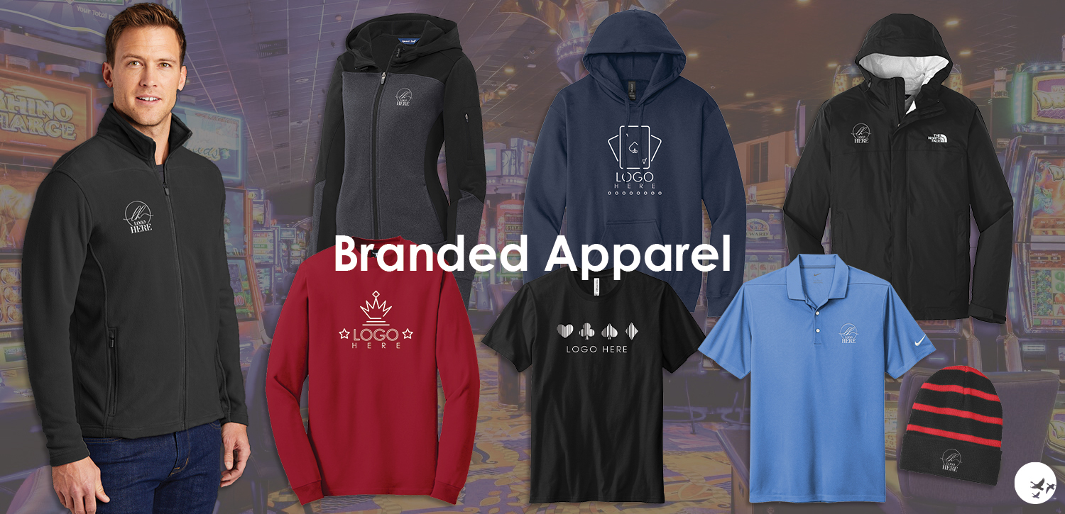 couple kayaking wearing logoed t-shirts