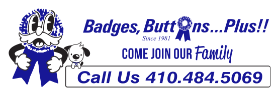 Badges, Buttons...Plus!! Specialties's Logo