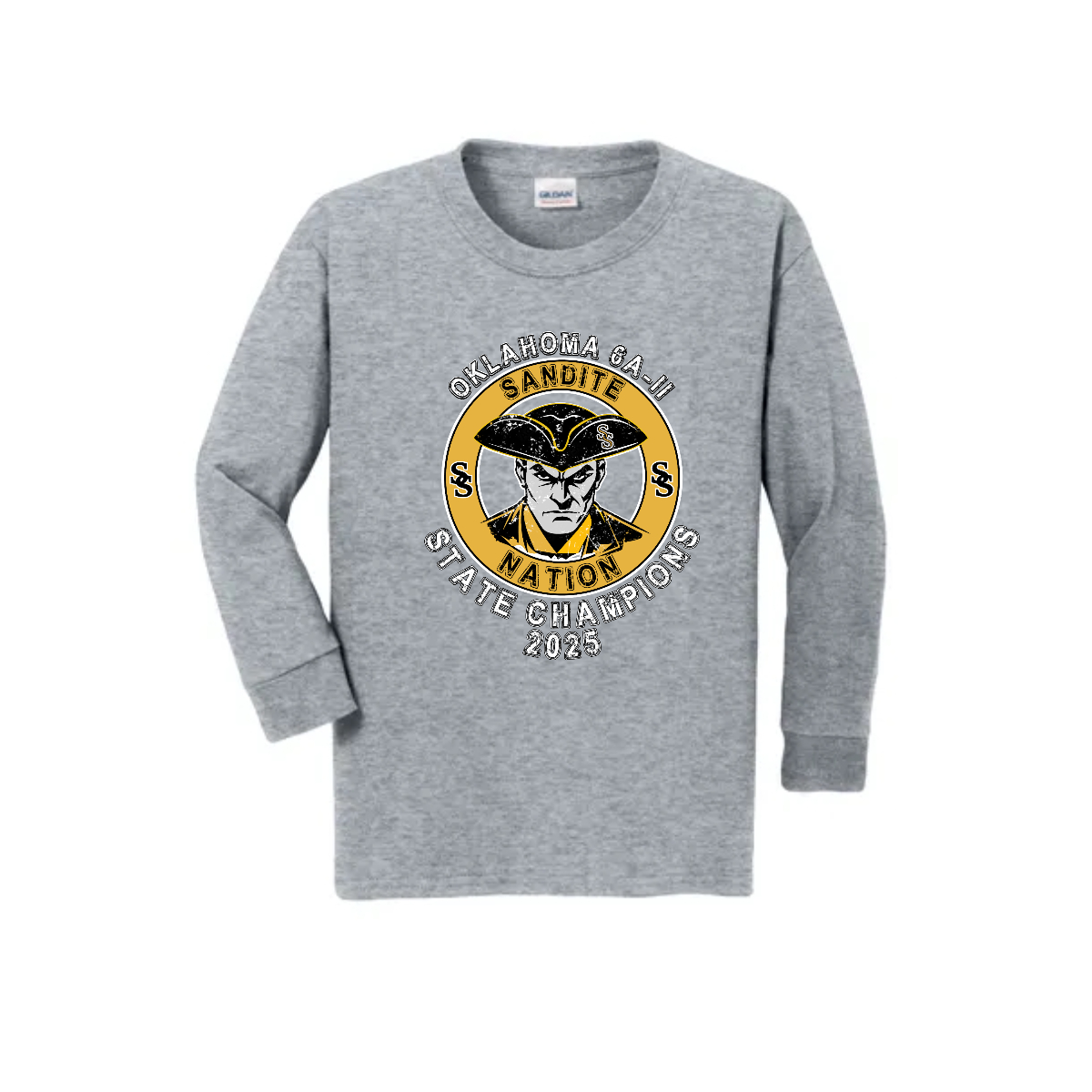 Youth Sandite Champs focus Long Sleeve T-Shirt. - Youth Sandite Champs focus Long Sleeve T-Shirt. - Image 1 of 4