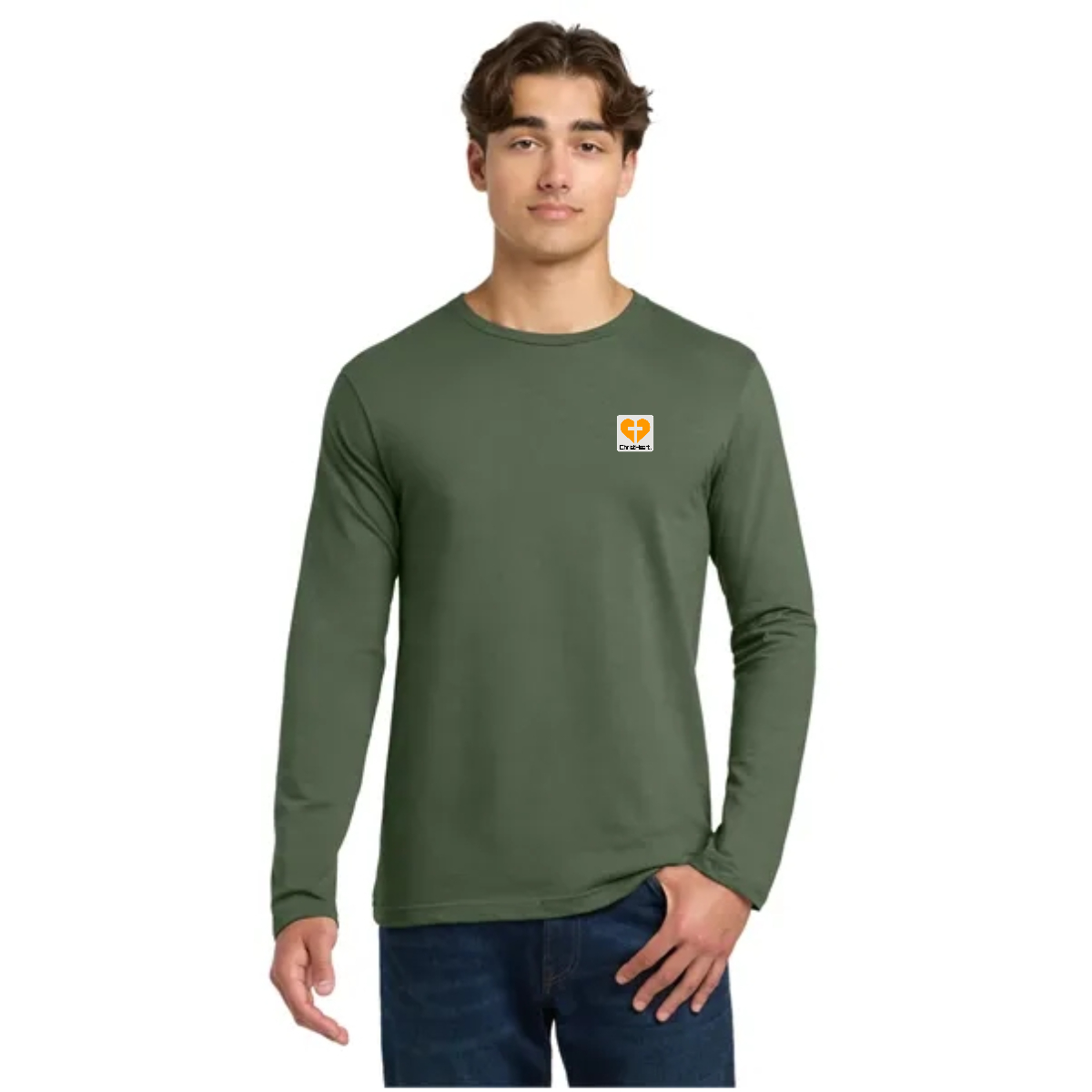 Christ+Heart Pink Long Sleeve T-Shirt. - Christ+Heart Pink Long Sleeve T-Shirt. - Image 3 of 5