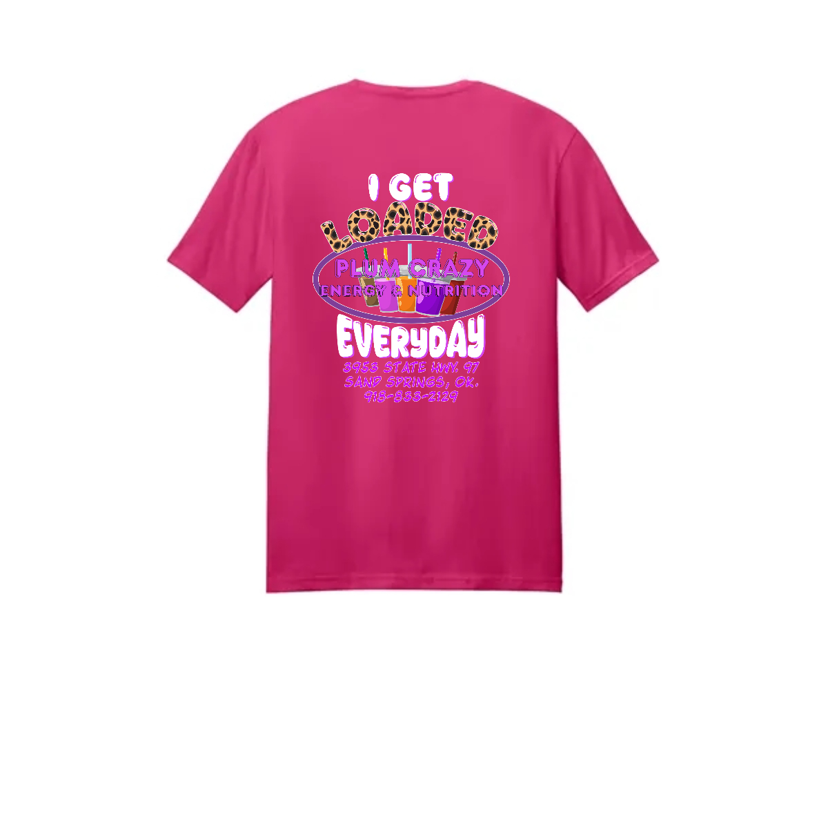 Adult Plum Crazy Nutrition T-Shirt - Adult Plum Crazy Nutrition T-Shirt - Image 5 of 6