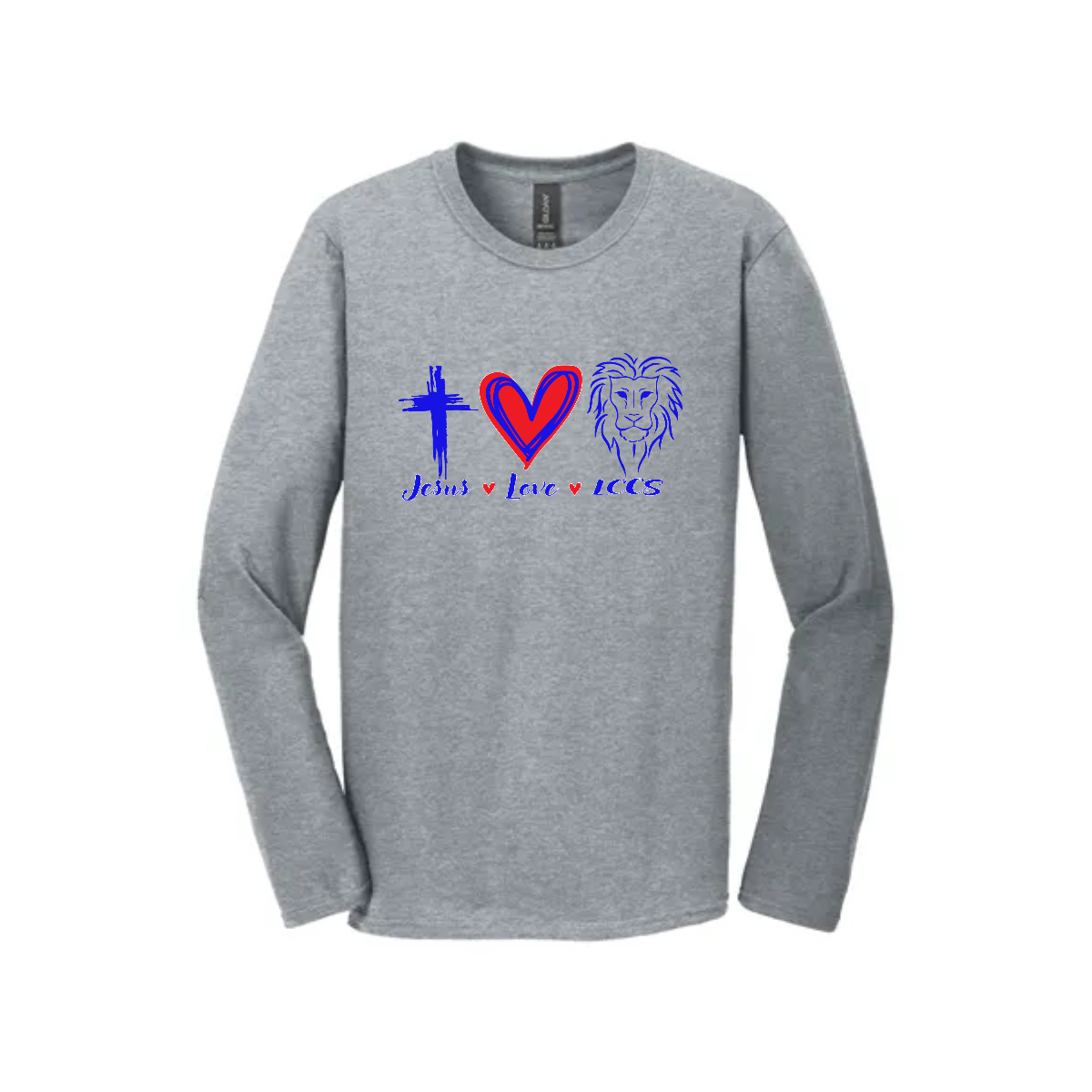 Adult Jesus Love LCCS Long Sleeve T-Shirt. - Adult Jesus Love LCCS Long Sleeve T-Shirt. - Image 1 of 3