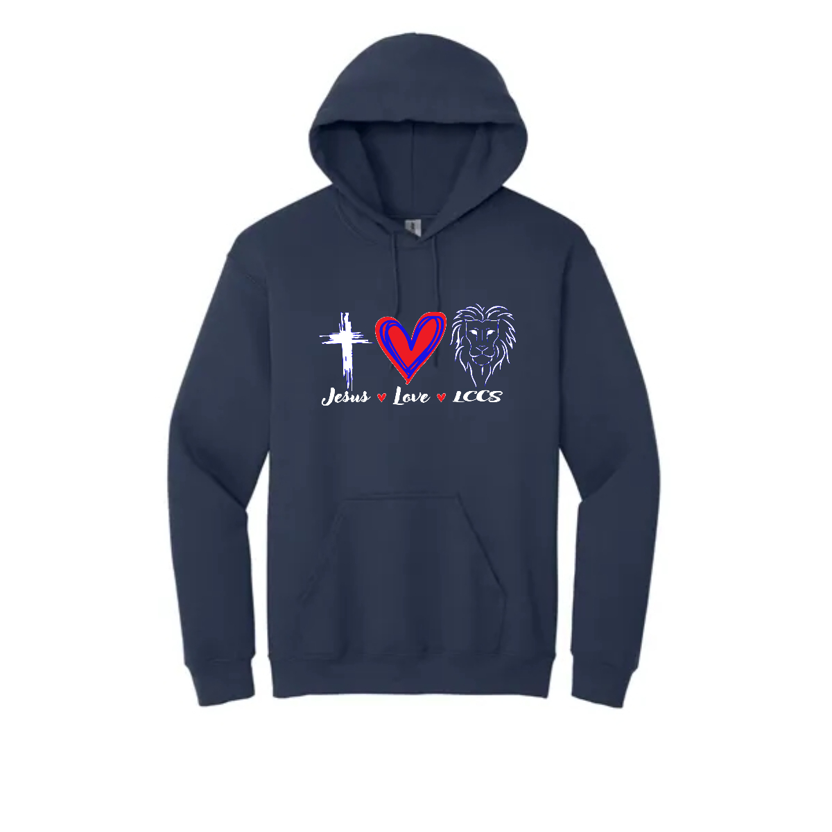 Adult Jesus Love LCCS Hoodie - Adult Jesus Love LCCS Hoodie - Image 0 of 3