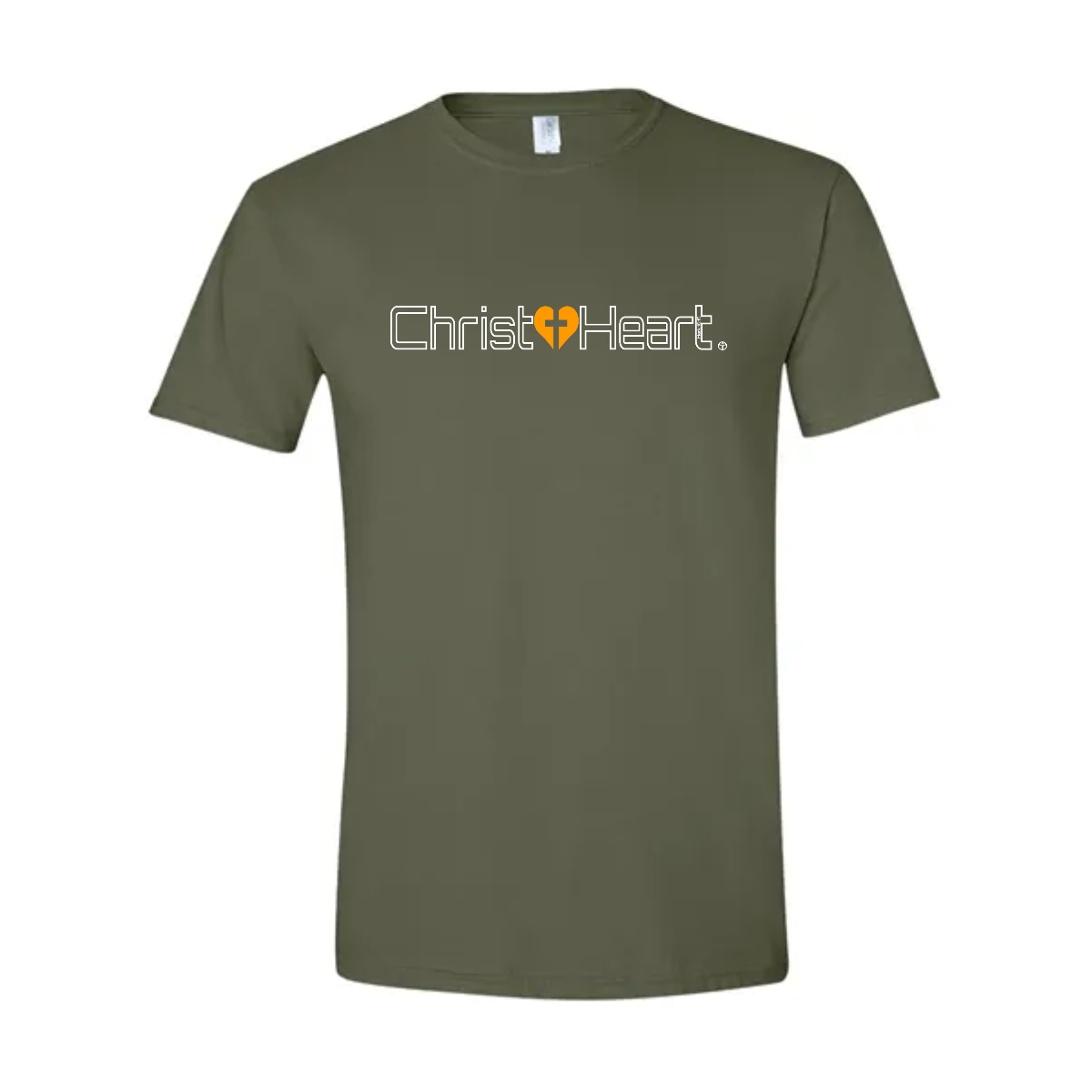 T-Shirt / Christ+Heart White Outline Logo - T-Shirt / Christ+Heart White Outline Logo - Image 3 of 5