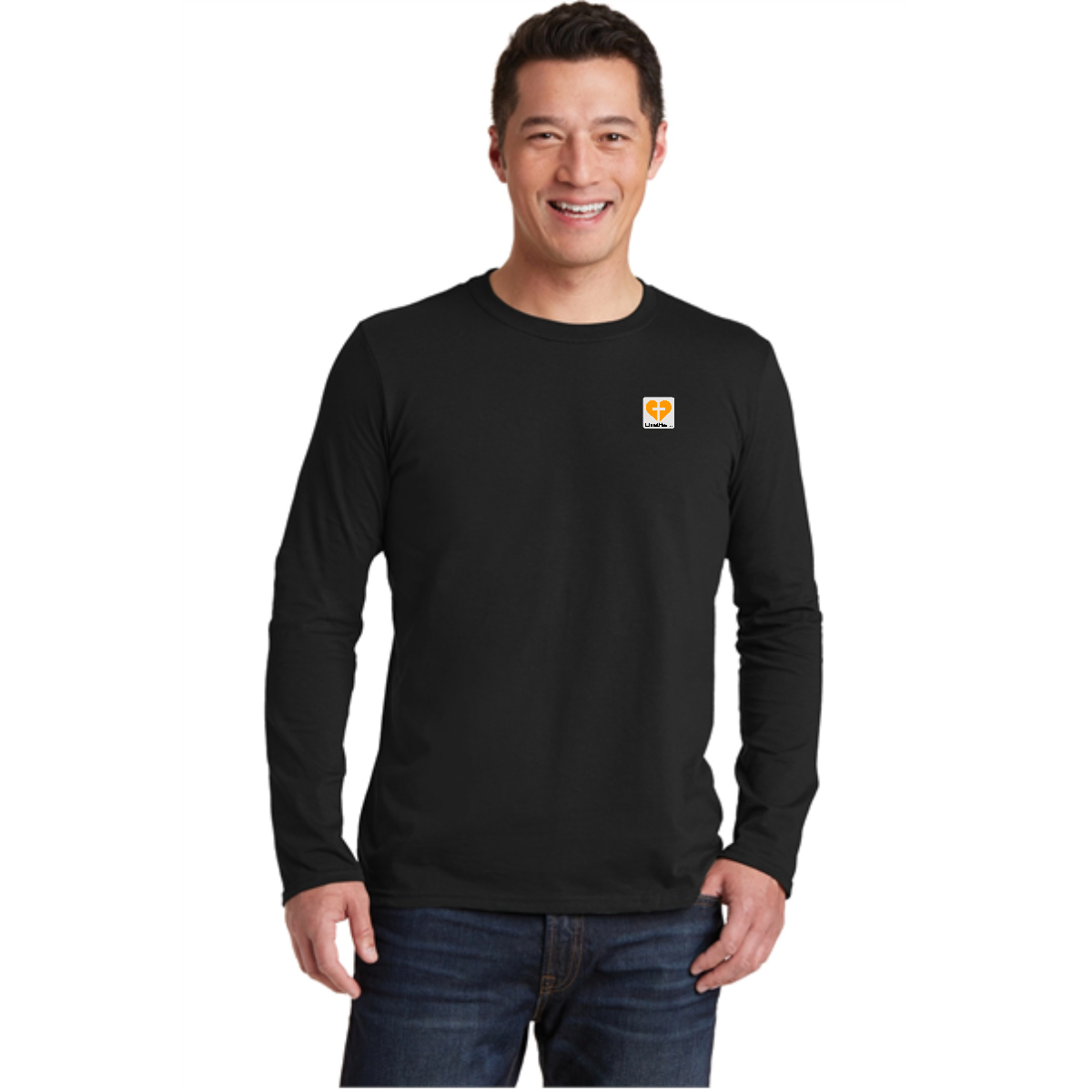 Christ+Heart Pink Long Sleeve T-Shirt. - Christ+Heart Pink Long Sleeve T-Shirt. - Image 5 of 5