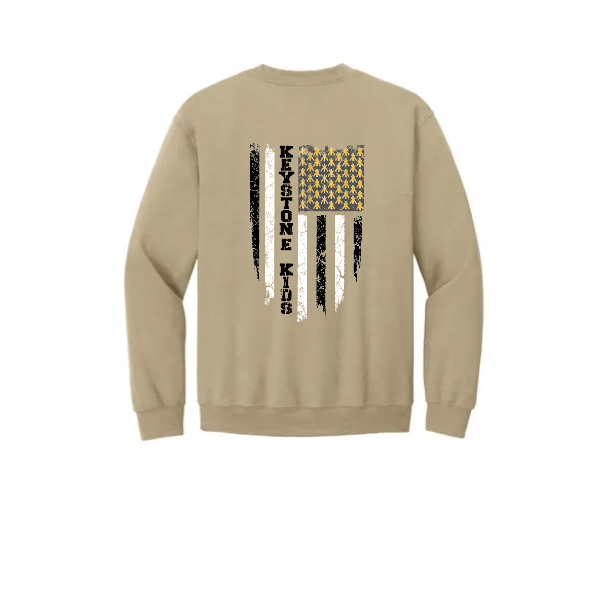 Adult KK Flag Crewneck Sweatshirt. - Adult KK Flag Crewneck Sweatshirt. - Image 3 of 8