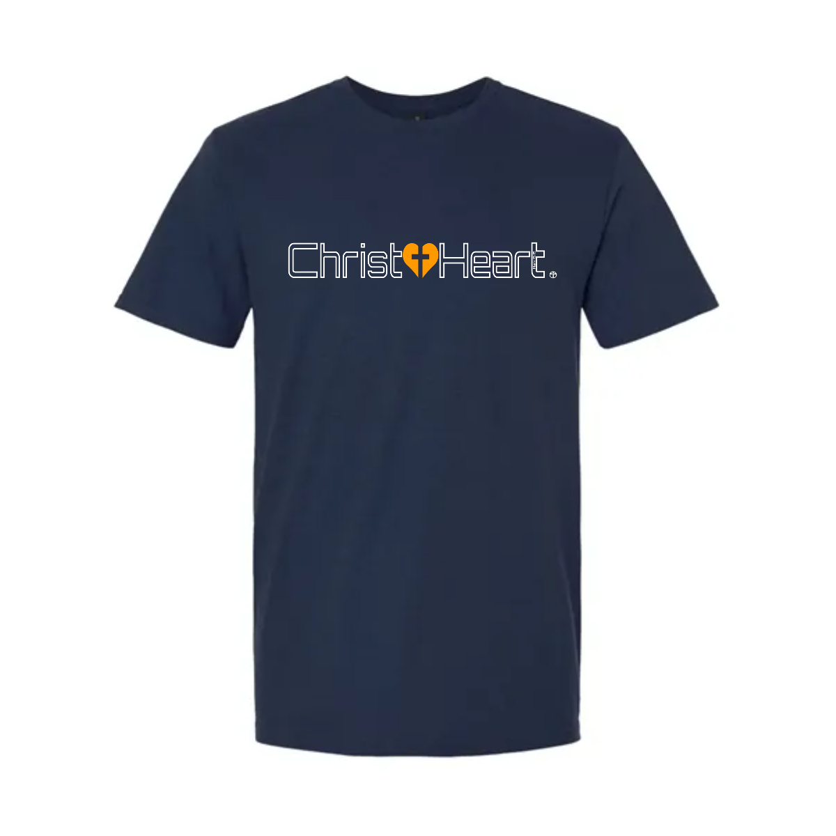T-Shirt / Christ+Heart White Outline Logo - T-Shirt / Christ+Heart White Outline Logo - Image 4 of 5