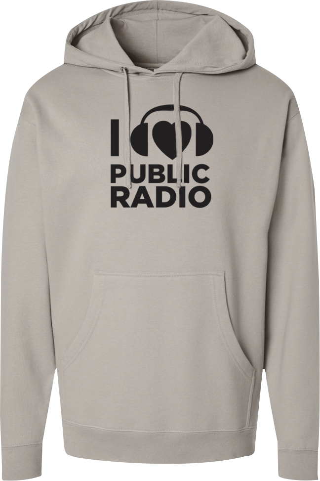 I "Heart" Public Radio Unisex Midweight Hooded Sweatshirt - I "Heart" Public Radio Unisex Midweight Hooded Sweatshirt - Image 0 of 0
