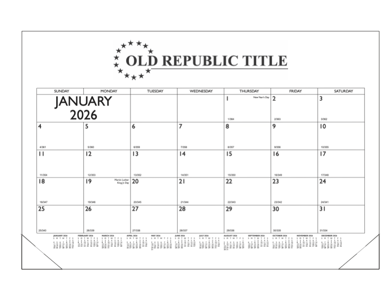 17" x 11" Desk Pad Calendar - 14 month - 17" x 11" Desk Pad Calendar - 14 month - Image 0 of 0