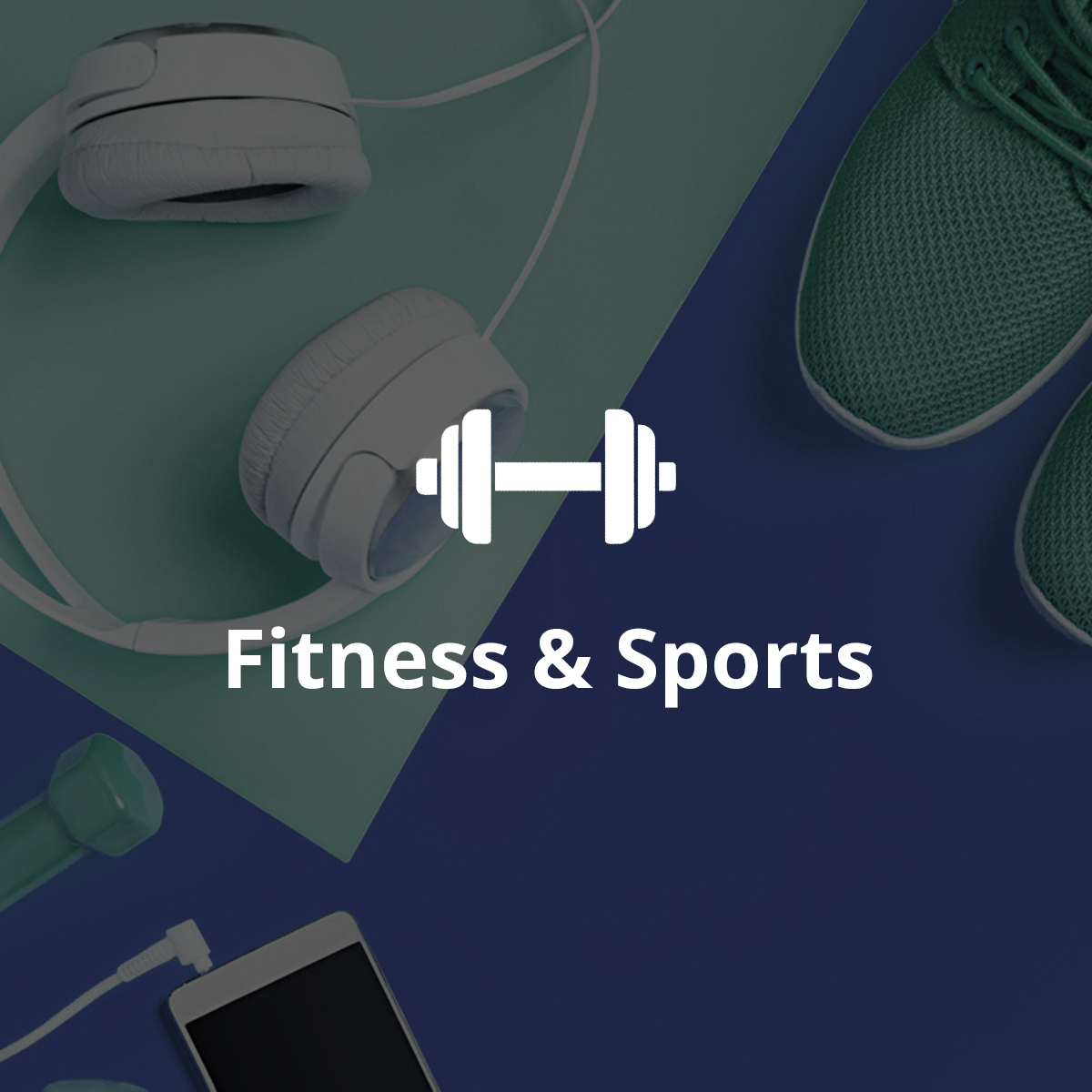 fitness products on table
