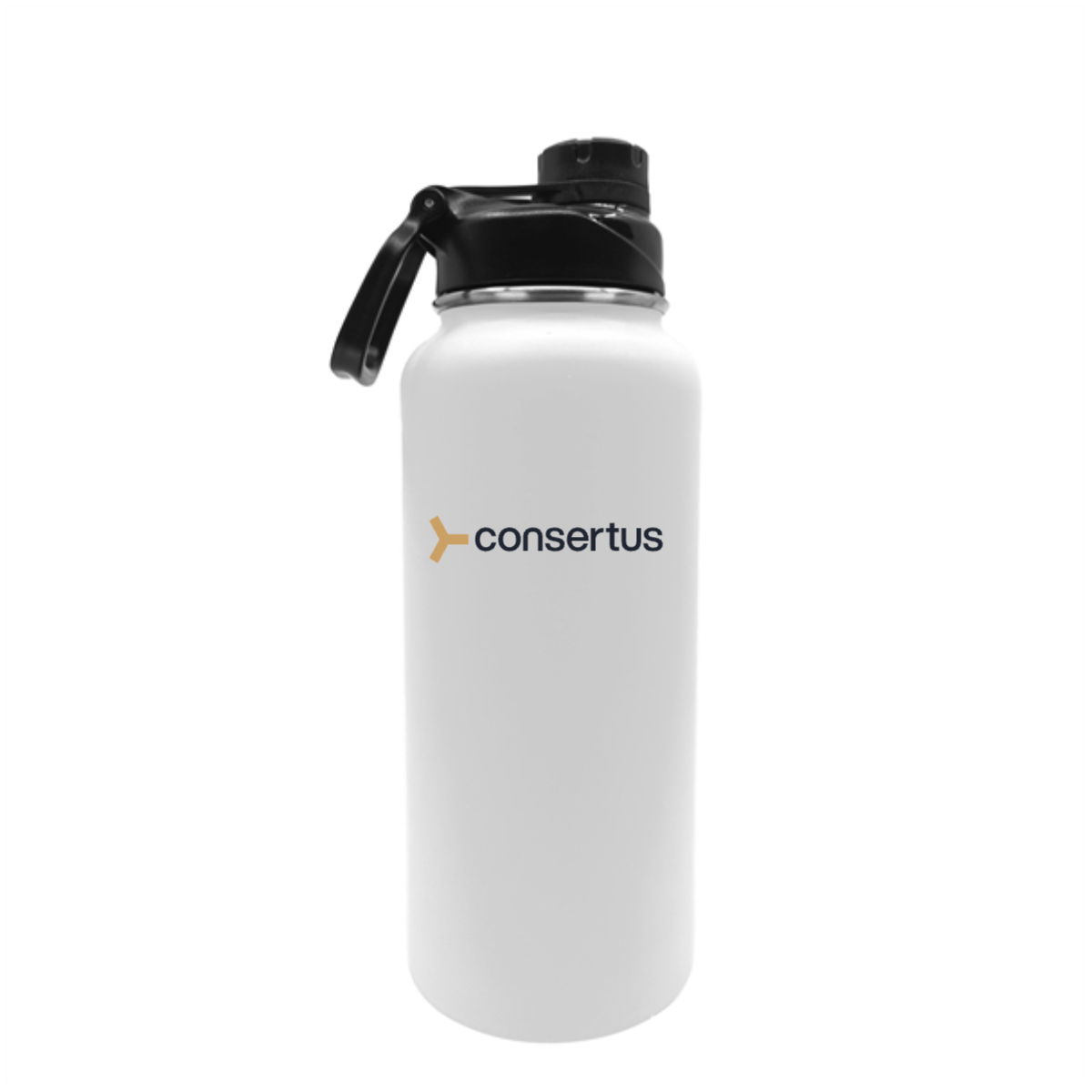 32.5 oz Rubberized Stainless Steel Water Bottle - 32.5 oz Rubberized Stainless Steel Water Bottle - Image 3 of 3