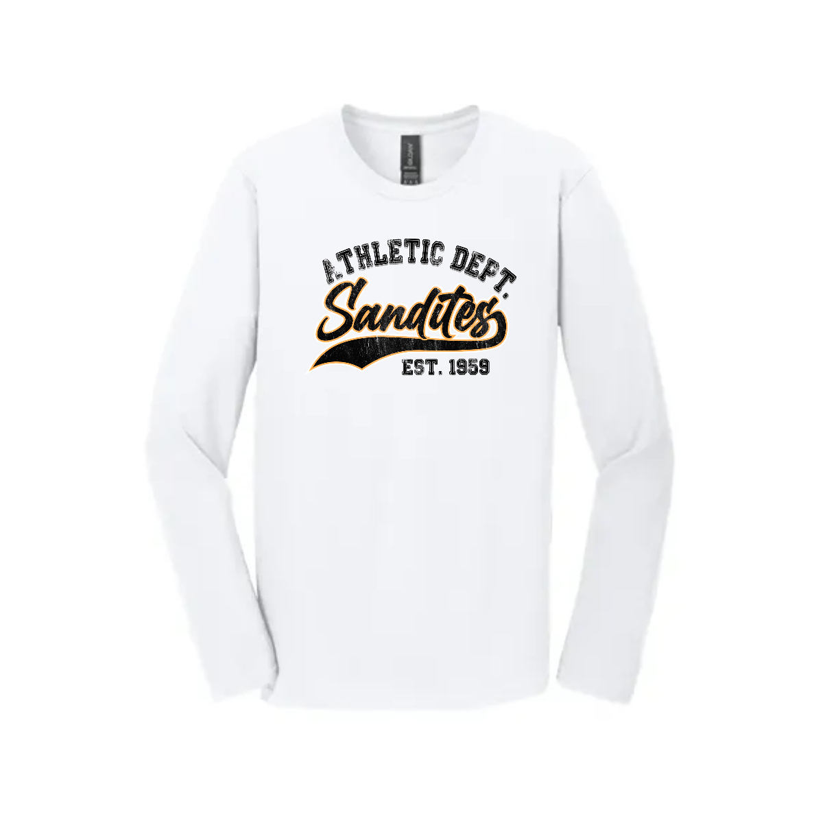Sandite Ath Dept Long Sleeve T-Shirt. - Sandite Ath Dept Long Sleeve T-Shirt. - Image 1 of 2