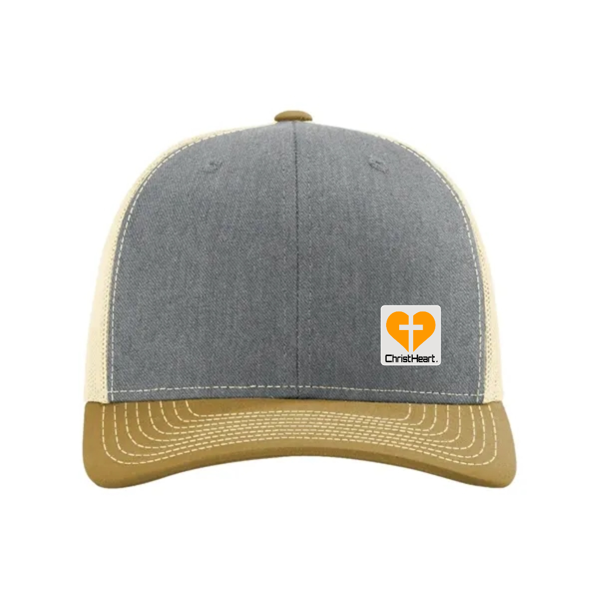 Christ+Heart Embroidered Richardson 112 Snapback Trucker Cap - Christ+Heart Embroidered Richardson 112 Snapback Trucker Cap - Image 1 of 4