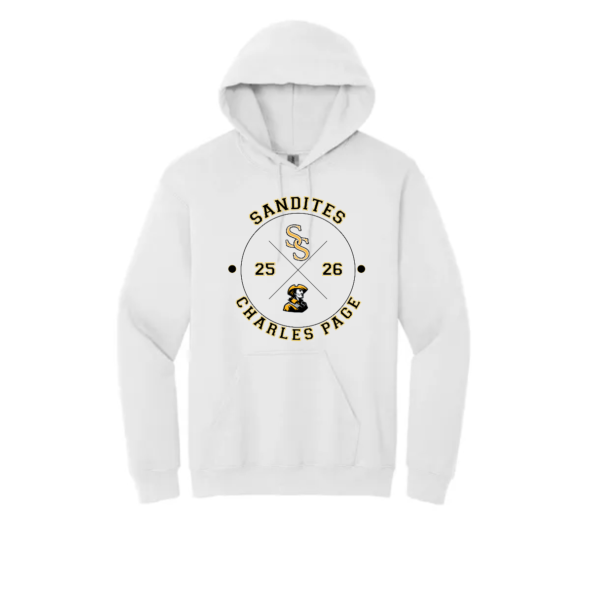 Sandite Classic Adult Hooded Sweatshirt. - Sandite Classic Adult Hooded Sweatshirt. - Image 3 of 3