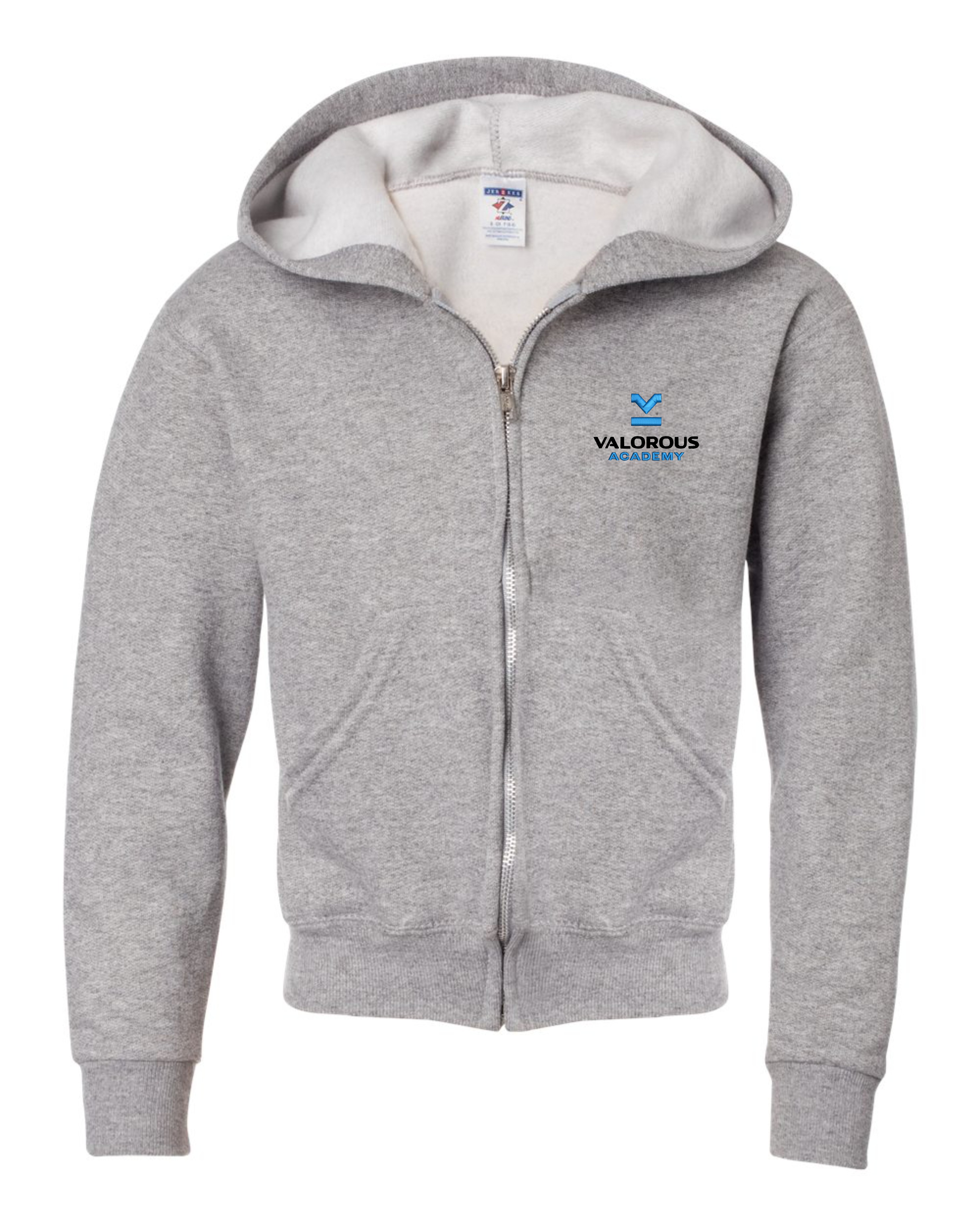 Youth Valorous NuBlend Full-Zip Hooded Sweatshirt. - Youth Valorous NuBlend Full-Zip Hooded Sweatshirt. - Image 0 of 3