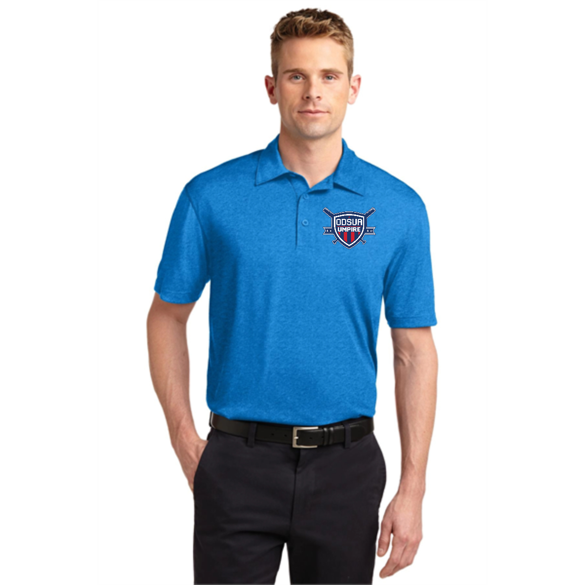 Sport-Tek Heather Contender Polo. - Sport-Tek Heather Contender Polo. - Image 0 of 2