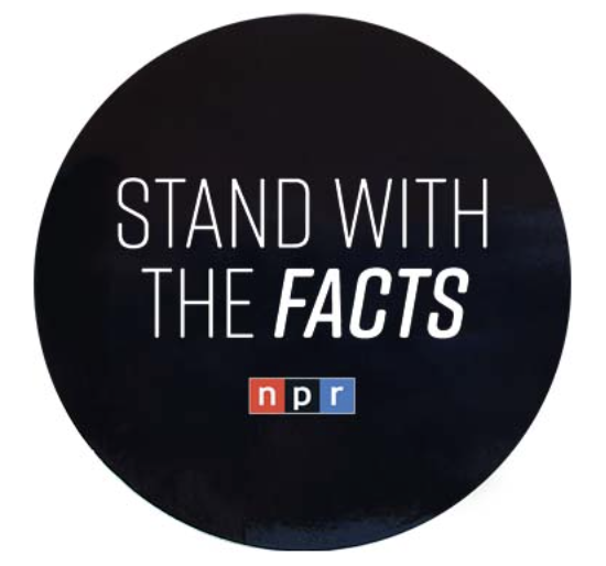 NPR Stand With the Facts 4" Round Sticker - NPR Stand With the Facts 4" Round Sticker - Image 0 of 0