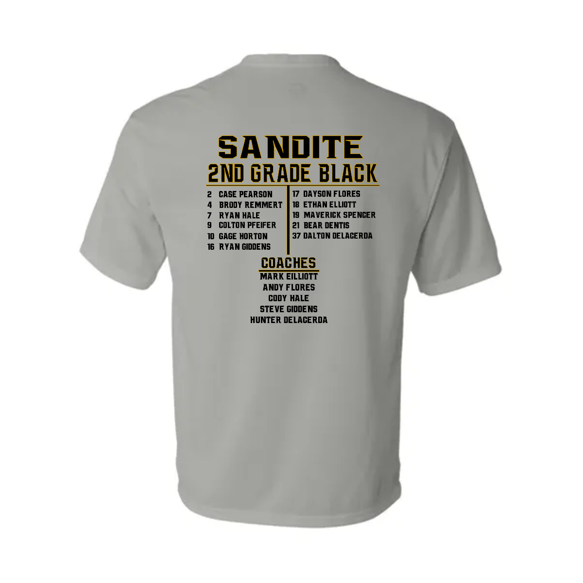 SSFB 2nd Gd Adult Roster Shirt - SSFB 2nd Gd Adult Roster Shirt - Image 1 of 1