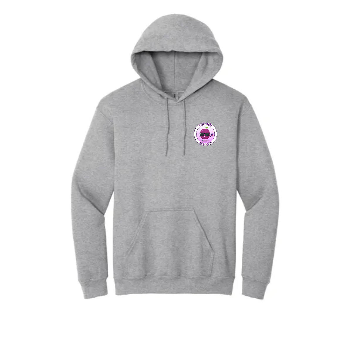 Adult Plum Crazy Hooded Sweatshirt. - Adult Plum Crazy Hooded Sweatshirt. - Image 5 of 6