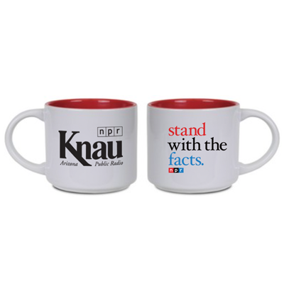 NPR® Stand with the Facts Mug - Red and Blue Logo - NPR® Stand with the Facts Mug - Red and Blue Logo - Image 0 of 2