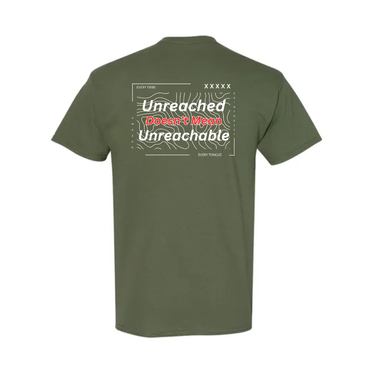 Unreached doesn't mean unreachable Heavy Cotton™ T-Shirt - Unreached doesn't mean unreachable Heavy Cotton™ T-Shirt - Image 3 of 6