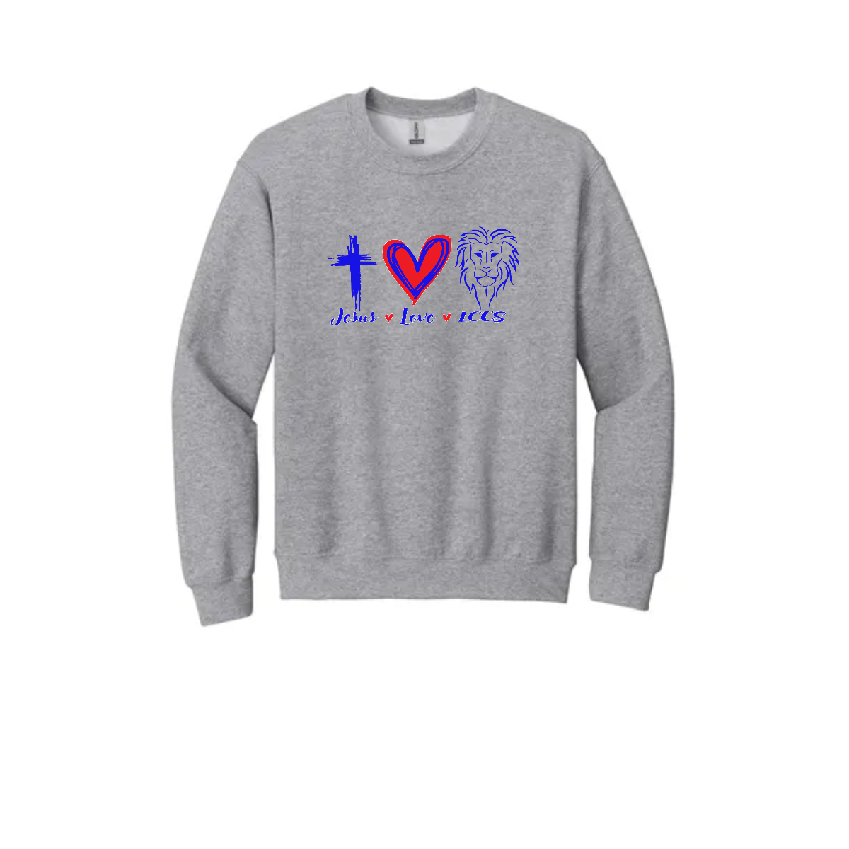 Adult Jesus Love LCCS Crewneck Sweatshirt. - Adult Jesus Love LCCS Crewneck Sweatshirt. - Image 1 of 1