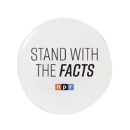 NPR® Original Logo Stand with the Facts Button - NPR® Original Logo Stand with the Facts Button - Image 0 of 0