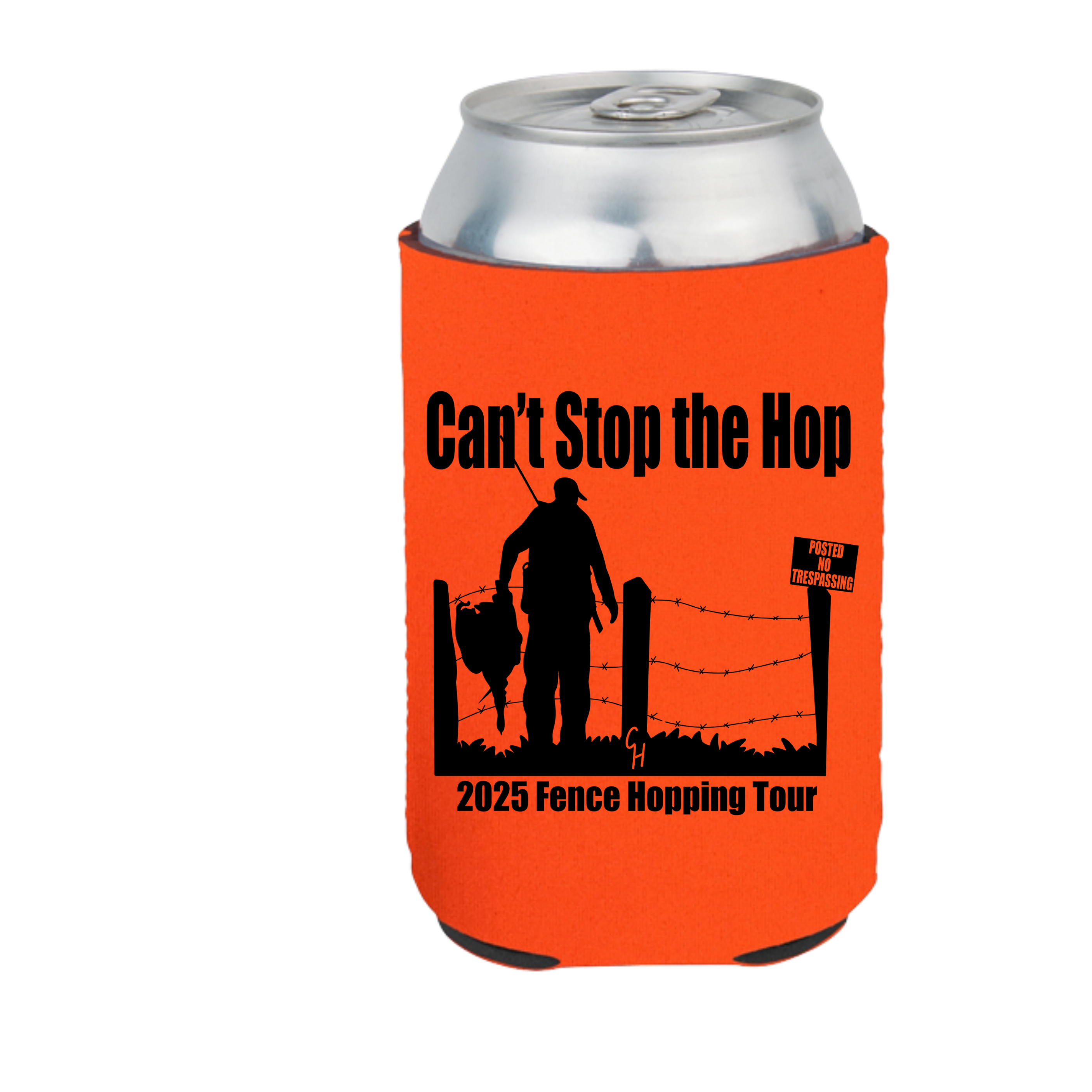 Cant Stop the Hop - Orange Koozie