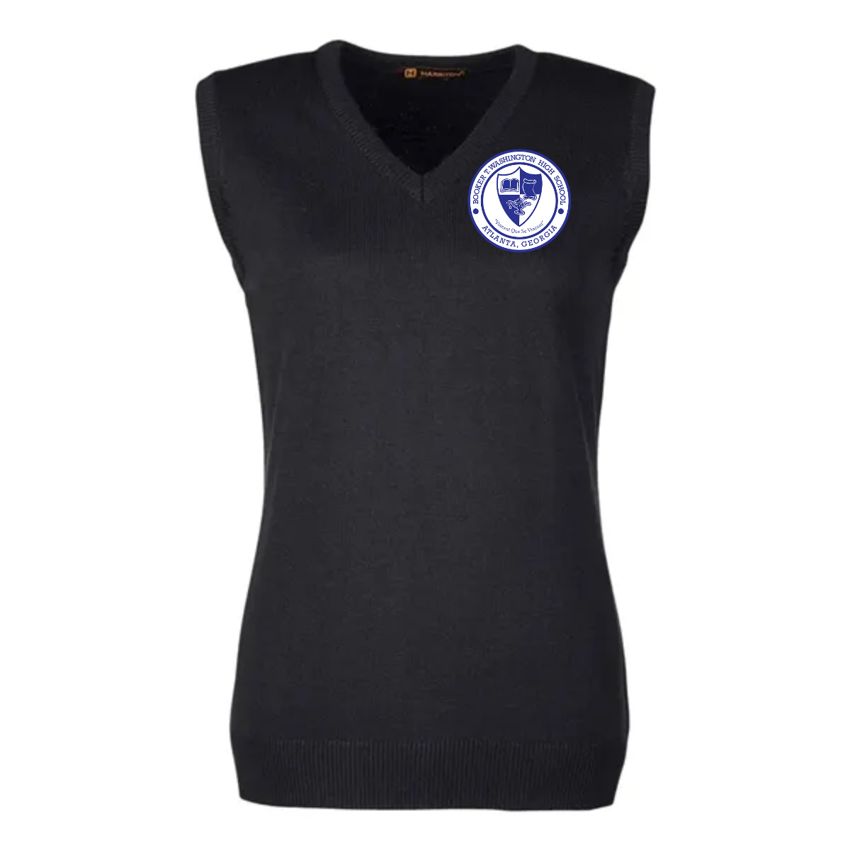 Harriton Women's Pilbloc™ V-Neck Sweater Vest - Harriton Women's Pilbloc™ V-Neck Sweater Vest - Image 2 of 3