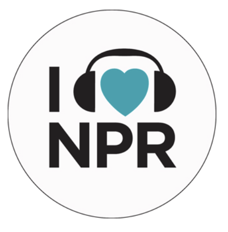 NPR® I (heart) NPR Round Sticker - NPR® I (heart) NPR Round Sticker - Image 0 of 0