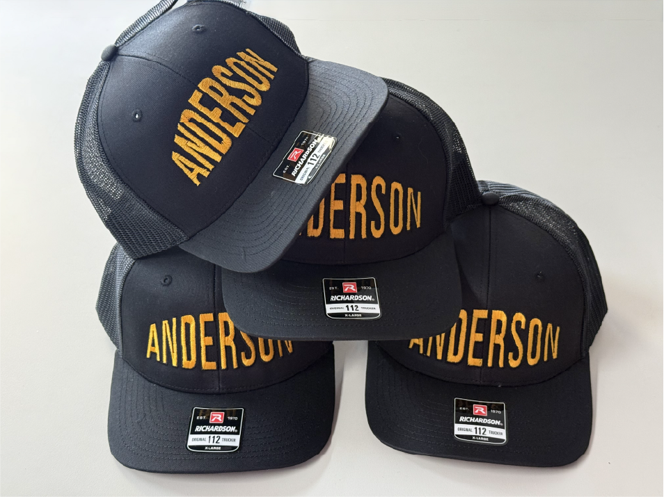 Anderson EMB Black Richardson 112 Trucker Cap - Anderson EMB Black Richardson 112 Trucker Cap - Image 0 of 1