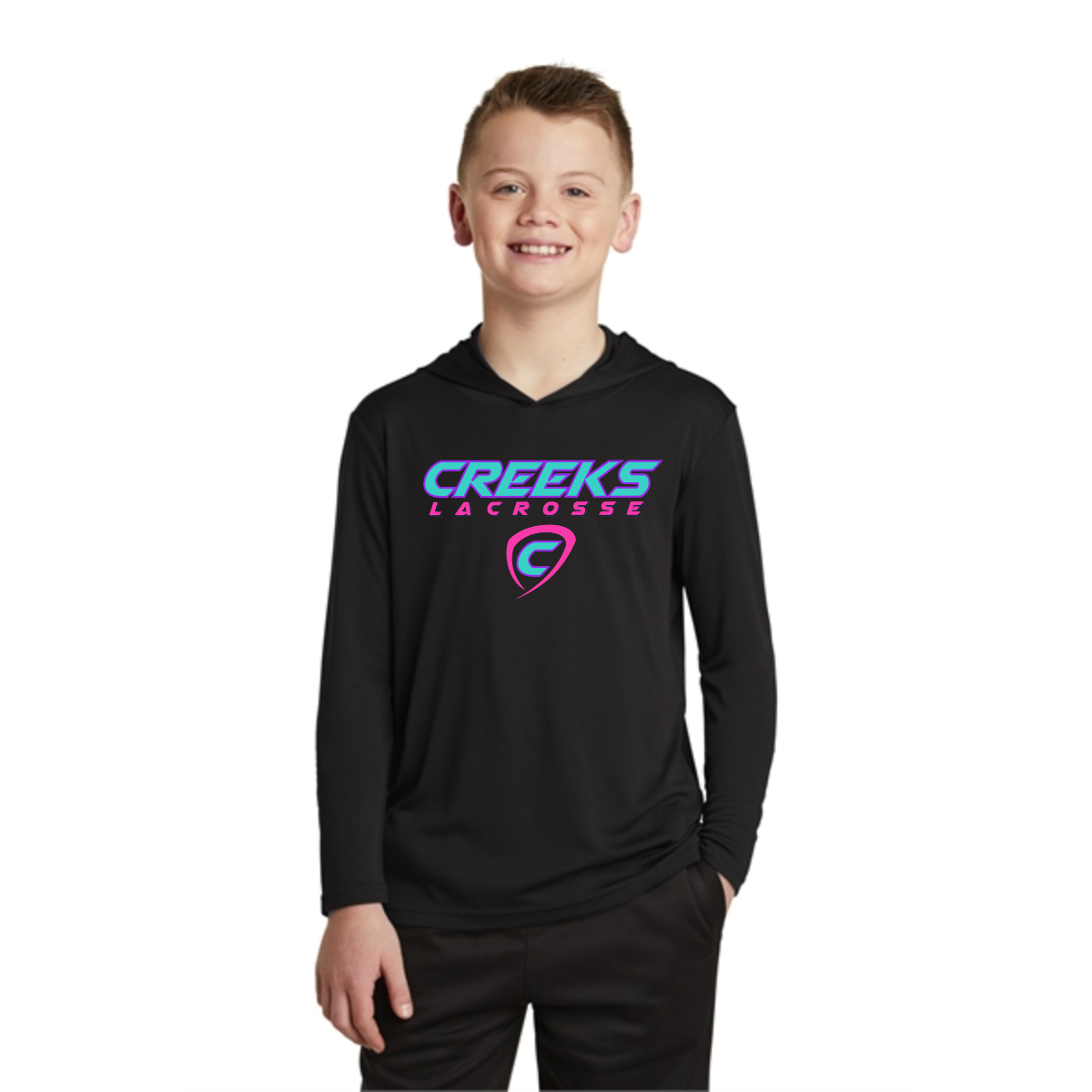 Creeks Youth PosiCharge Competitor Hooded Pullover. - Creeks Youth PosiCharge Competitor Hooded Pullover. - Image 0 of 1