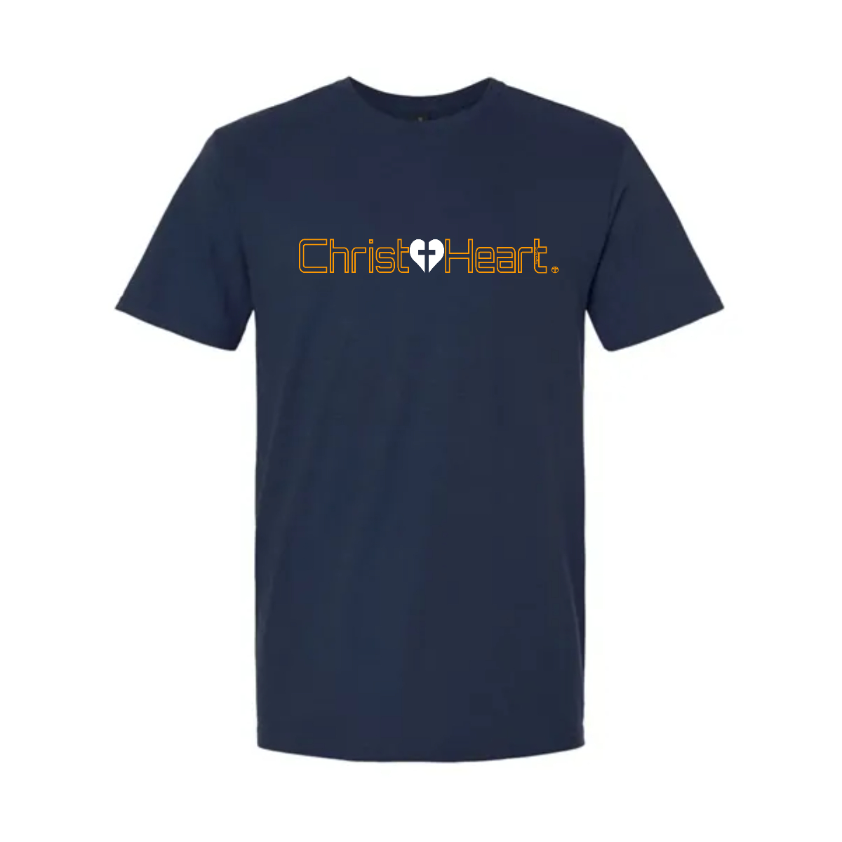 T-Shirt / Christ+Heart Orange Outline - T-Shirt / Christ+Heart Orange Outline - Image 4 of 7