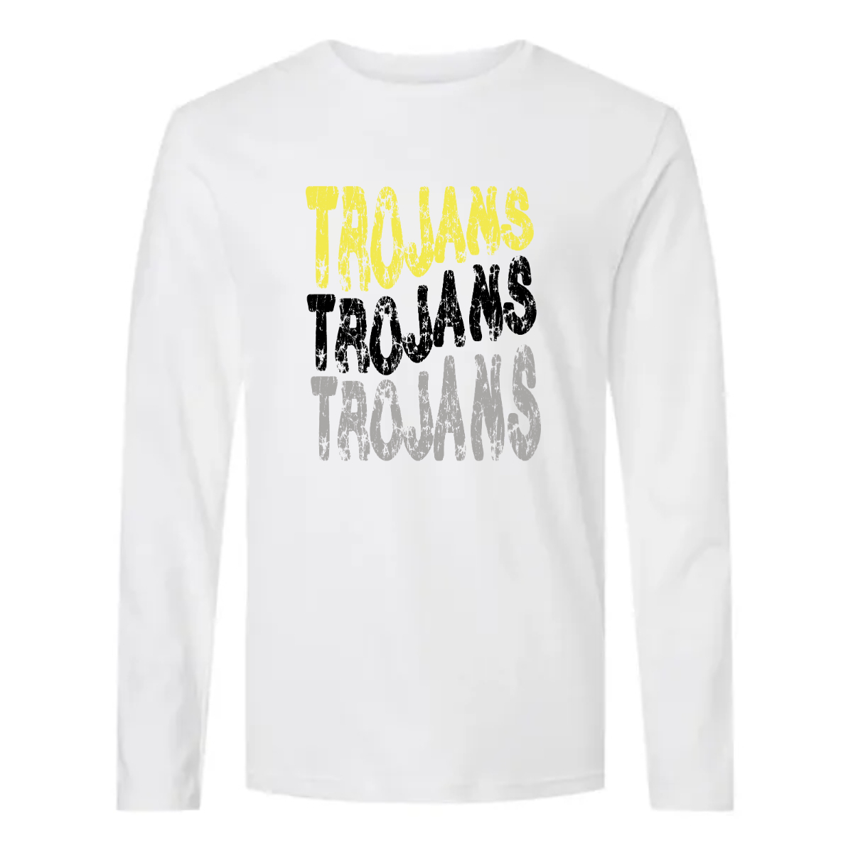 Trojans x3 Logo Long Sleeve T-Shirt - Trojans x3 Logo Long Sleeve T-Shirt - Image 2 of 3