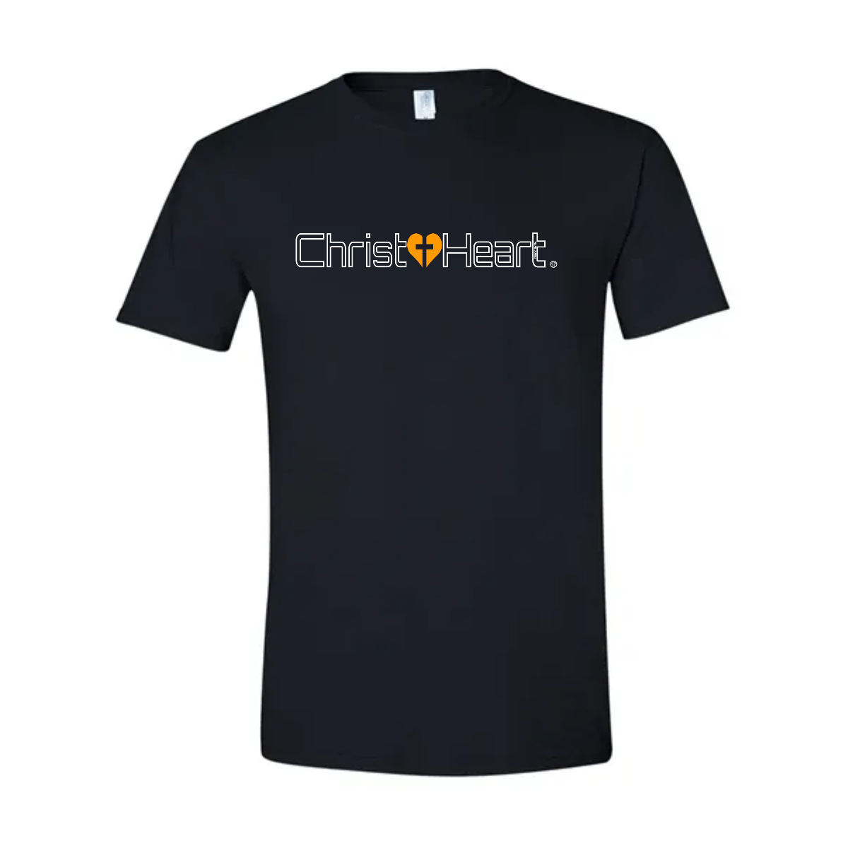 T-Shirt / Christ+Heart White Outline Logo - T-Shirt / Christ+Heart White Outline Logo - Image 5 of 5