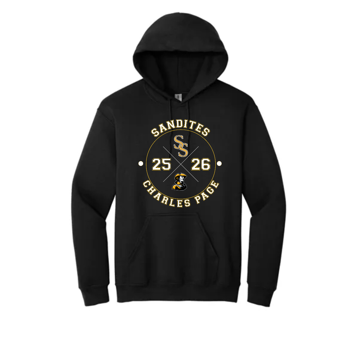 Sandite Classic Adult Hooded Sweatshirt. - Sandite Classic Adult Hooded Sweatshirt. - Image 2 of 3