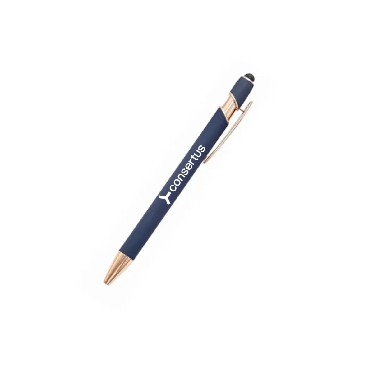 Aluminum Incline Stylus Pen with Rose Gold Accents - Aluminum Incline Stylus Pen with Rose Gold Accents - Image 1 of 1