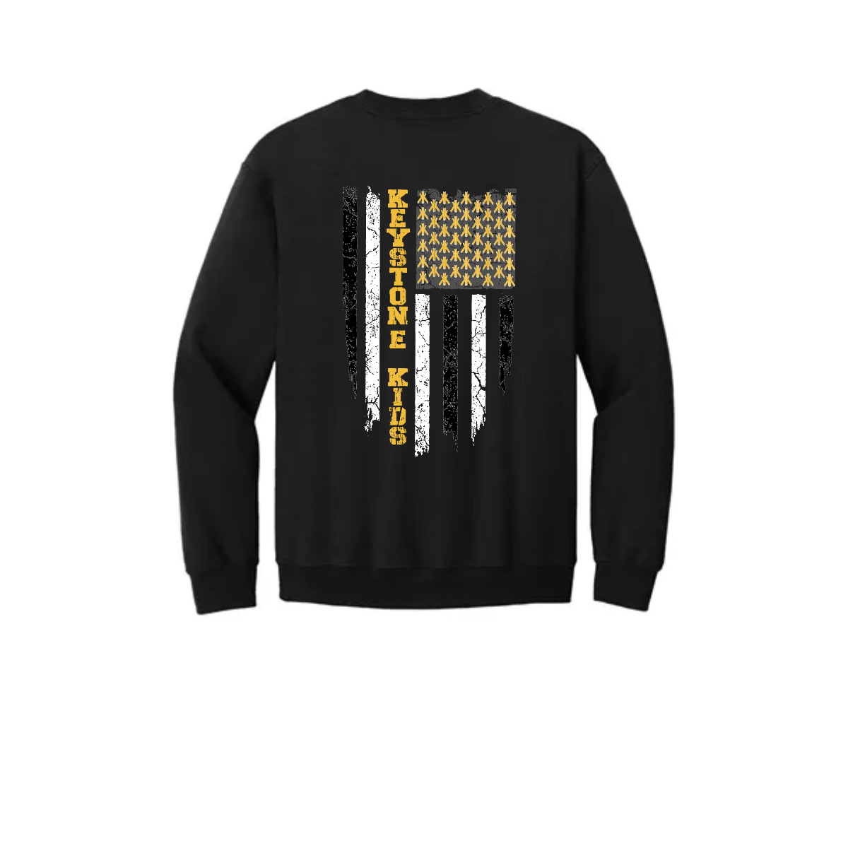 Adult KK Flag Crewneck Sweatshirt. - Adult KK Flag Crewneck Sweatshirt. - Image 7 of 8